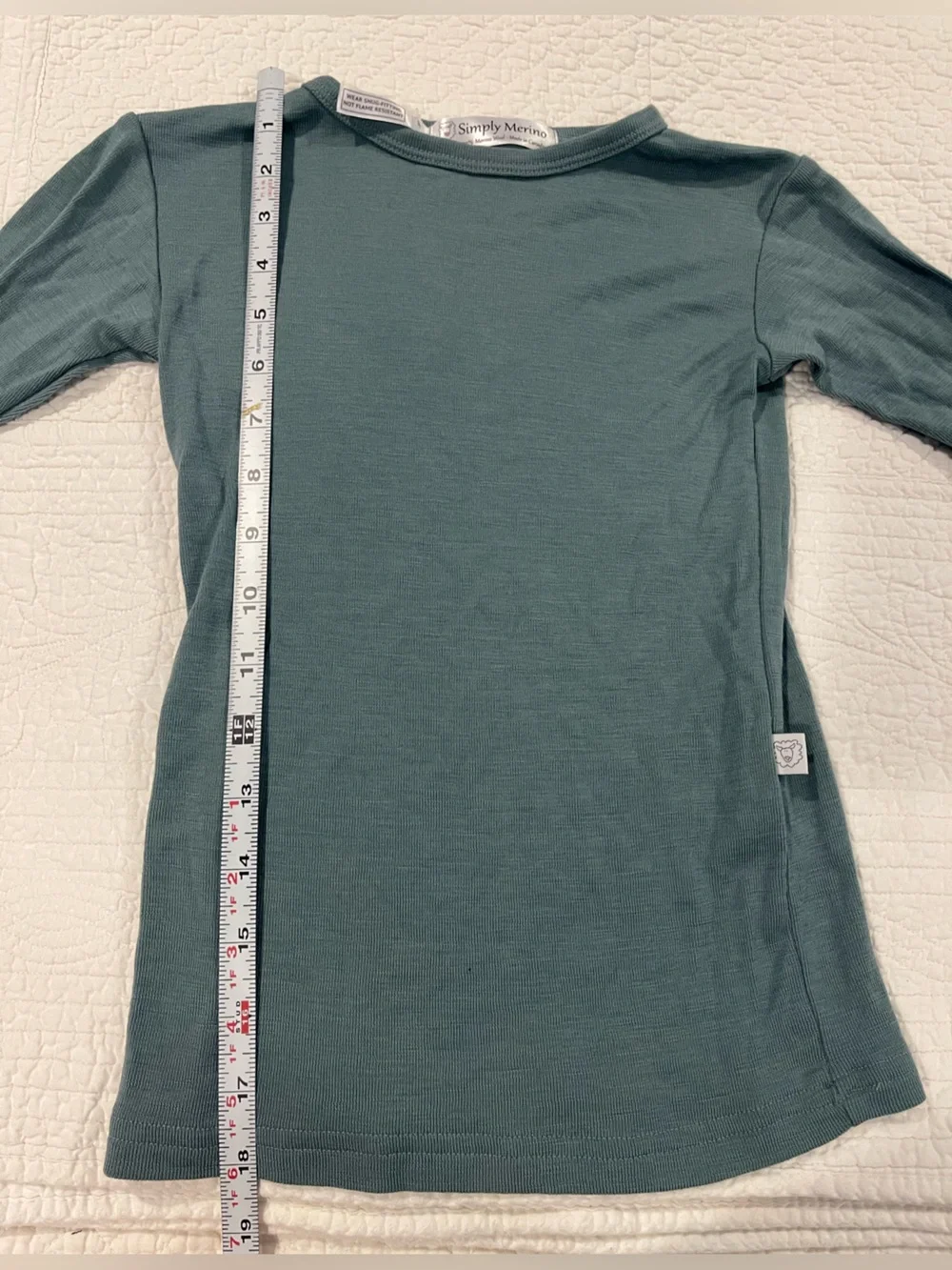 Simply Merino 100% Wool Long-Sleeve Thermal Top Base Layer Canada Breathable Sz5
